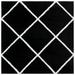 SAFAVIEH Tahoe Elwyn Trellis Shag Area Rug 6 7 x 6 7 Square Black/White