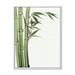 Designart Detail of Dark Green Bamboo and Leaves IV Traditional Framed Canvas Wall Art Print