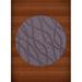 Dalyn Dover Area Rug DV10 Dv10 Viola Swirls Waves 8 x 8 Round