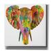 Epic Graffiti Elephant 2 by Dean Russo Canvas Wall Art 26 x26