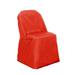 Efavormart Red Linen Polyester Folding Chair Cover Dinning Chair Slipcover For Wedding Party Event Banquet Catering