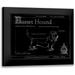 Ethan Harper 18x15 Black Modern Framed Museum Art Print Titled - Blueprint Bassett Hound