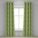 Ambesonne Hummingbirds Grommet Curtain Garden Hummingbird 50 x 96 Lime Green Blue Cream