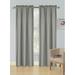 Window treatment R64 solid silver color 2pc drapes Foam Backing Insulated Window Dressing Curtain Set of 2 Lined Rod Pocket Panels 37 W X 63 L Each