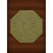 Dalyn Dover Area Rug DV17 Dv17 Pear Floral Leaves 4 x 4 Octagon