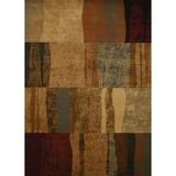 United Weavers Affinity Area Rug 750-04550 Shadows Brown Boxes Waves 1 10 x 3 Rectangle