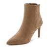 High-Heel-Stiefelette LASCANA, Damen, Gr. 35, beige, Obermaterial: 100% Textilmaterial. Futter: 100% Textilmaterial. Decksohle: 100% Lederimitat. Laufsohle: 100% Synthetik, unifarben, feminin, Schuhe, in spitzer Form & Pfennigabsatz, Reißverschluss...