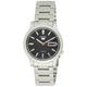 SEIKO Men's SNK795K1S Stainless-Steel Analog with Black Dial Watch, White, Automatic Watch