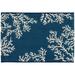 "Liora Manne Esencia Coral Edge Indoor/Outdoor Mat Navy 2'5"" x 3'11"" - Trans Ocean ECN34957533"