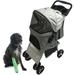 Critter Sitters Folding Jogger Stroller, Rubber in Gray | 39 H x 19 W x 29 D in | Wayfair CSSPETSTLR-LGRY2