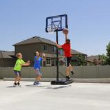 Lifetime Height Adjustable Portable Basketball Hoop (42" Acrylic Backboard) Steel/Acrylic in Black/Blue/Gray | 146 H x 42 W x 69 D in | Wayfair