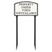 Montague Products Inc. Large Arch Property Under Video Surveillance Statement Plaque Sign w/ Lawn Stakes | 13 H x 21 W x 0.25 D in | Wayfair