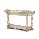 Michael Amini Platine de Royale Console Table Wood in Brown | 34.25 H x 60 W x 18 D in | Wayfair NR09223-201