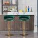 Everly Quinn Swivel Adjustable Height Stool Velvet/Metal in Green | 18.7 W x 20.23 D in | Wayfair D7DA109F44EC45FBB29C62639F258760