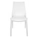 Corrigan Studio® Kent Outdoor Dining Chair, Set Of 4 Plastic/Acrylic in White | 35 H x 19 W x 22 D in | Wayfair AC9A6B3CE84E4559987130E2564418F1