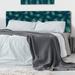 House of Hampton® Duconje Panel Headboard Upholstered/Polyester in Gray | 46 H x 62.5 W x 2 D in | Wayfair 1FD2C6E6F4EC42F49C7DDBD6CF1F0EB4
