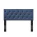 Red Barrel Studio® Wood Panel Headboard Upholstered/Polyester in Blue | 51.4 H x 78.35 W x 3.25 D in | Wayfair E97BD6569D4B42FCB54D4039F82E5550