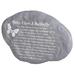 Arlmont & Co. Butterfly Garden Stone Stone, Metal in Gray | 0.5 H x 9.625 W x 6.5 D in | Wayfair 772117D1D62544D39BD54853144F6BFF