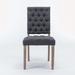 Red Barrel Studio® Tufted Side Chair Upholstered/Fabric in Gray | 38.9 H x 20.8 W x 22.8 D in | Wayfair 2A6D2EACFB584DBDB5797C781F06AF56