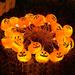 The Holiday Aisle® Halloween Pumpkin 20 Light Battery String Lights in Orange/White | 3 H x 118 W x 3 D in | Wayfair