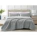 Mercer41 Gitt Microfiber Reversible Comforter Set Polyester/Polyfill/Microfiber in Gray | Full Comforter + 2 Standard Shams | Wayfair