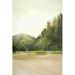 Winston Porter Soft Green Mountainscape w/ Taupe Plains Below - Wrapped Canvas Textual Art Metal | 48 H x 32 W x 1.25 D in | Wayfair