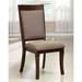 Winston Porter Jeng Fabric Side Chair in Beige Wood/Upholstered in Brown | 40.25 H x 20.5 W x 23.5 D in | Wayfair 1E126B8CD78C4B7AB4EA72A6B5C680C9