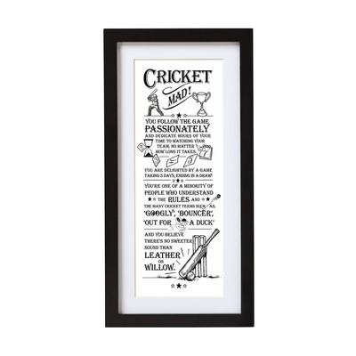 Gift For Man Wall Art Cricket