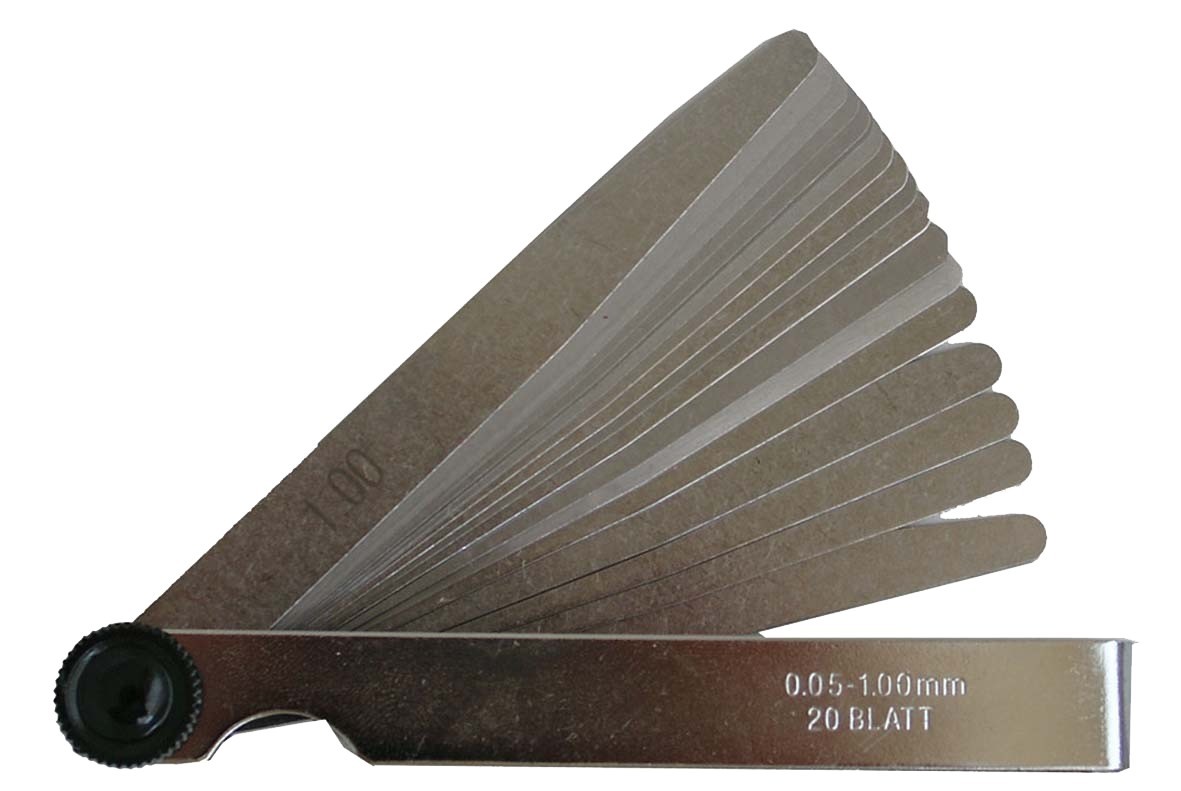 SWSTAHL Fühlerblattlehren, 0,05-1,00 mm, 20 Blatt 09103SB Fühlerlehre Image