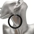 UKEBAY – boucles d'oreilles rondes pour femmes grandes boucles d'oreilles à la mode bijoux faits à