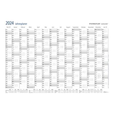 abwischbarer Wandplaner Jahresplaner 2024 Format 60x84 cm, Staedtler, 84x60 cm