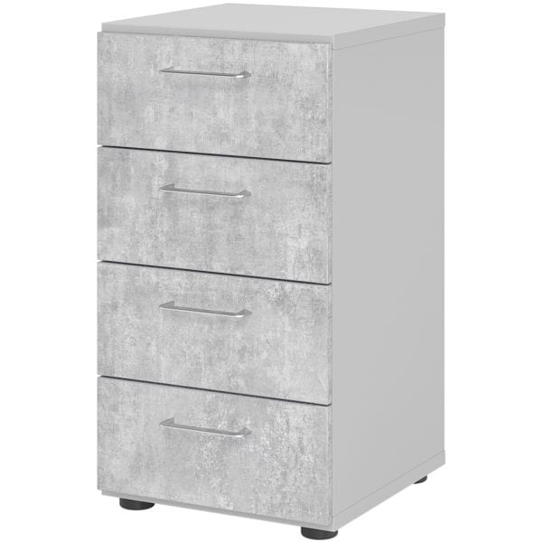 HAMMERBACHER Schubladenschrank »Z-Line« 4 Schübe grau, 40x74.8x42 cm