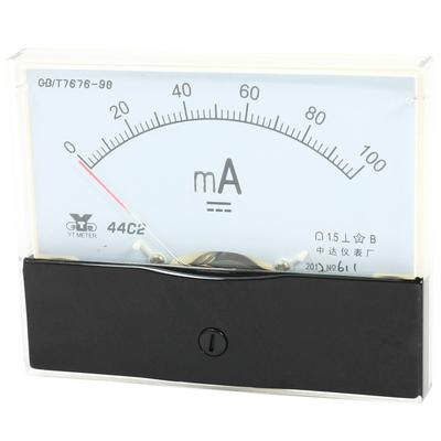 Measurement Tool Analog Panel Ammeter Gauge DC 0 - 100mA Measuring Range - DC 0-100mA