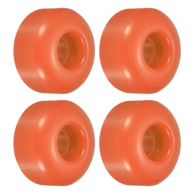 52mm Skateboard Wheel Street Wheels Cruiser Wheels Replacement 95A, Orange 4pcs