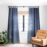 1-piece Blackout Circles In Blue Iii Made-to-Order Curtain Panel