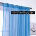 Aurora Home Linen-Textured Semi-Sheer Curtain Panels Rod-Pocket Panel Pair - 84" & 96"