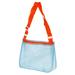 Mesh Beach Bag, Sand Backpack Shell Collecting Bags with Zipper, Blue