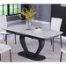 Somette Contemporary Extendable Ceramic Dining Table