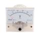 AC 0-250V 2.5 Class Rectangle Plastic Panel Analog Voltmeter Meter - AC 0-250V