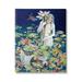 Stupell Industries Mermaid Among Water Lilies Floral Pond Woman Painting Gallery Wrapped Canvas Print Wall Art Design by Sheila Wolk