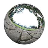 Stainless Mirror Polish Sphere Hollow Ball Home Garden Ornament Decor 76mm