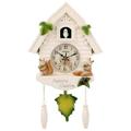 Vintage Style Cuckoo Wall Clock Alarm Forest Furniture Ornaments Hanging Resin Bird Clock for kids children room Gifts School