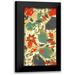 Allen Kimberly 9x14 Black Modern Framed Museum Art Print Titled - Carte Postale Blooms Henna 1