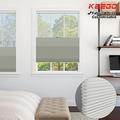 Keego Day and Night Cordless Cellular Shade Adjustable Dual Use Honeycomb Window Blinds Light Filtering Sheer and Blackout Grey 41.5 w x 48 h