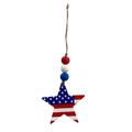 WOXINDA Pendant Independence Wooden Ornaments Decoration Bead Garland Day Home Decor