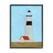 Stupell Industries Lighthouse Daytime Blue Sky Rural Grass Scene Painting Black Framed Art Print Wall Art Design by Jacob Green