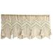 Hapeisy Macrame Valance Wall Hanging Boho Valance Window Treatments Valance for Bedroom livingroom Kitchen Bathroom Wall Decor 47 W x 21 H without stick