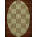Dalyn Dover Area Rug DV15 Dv15 Marsh Checkered Boxes 6 x 9 Oval