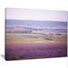 Design Art Calm Sunset Over Lavender Field Photographic Print on Wrapped Canvas