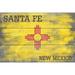 Santa Fe New Mexico Rustic State Flag (12x18 Wall Art Poster Room Decor)